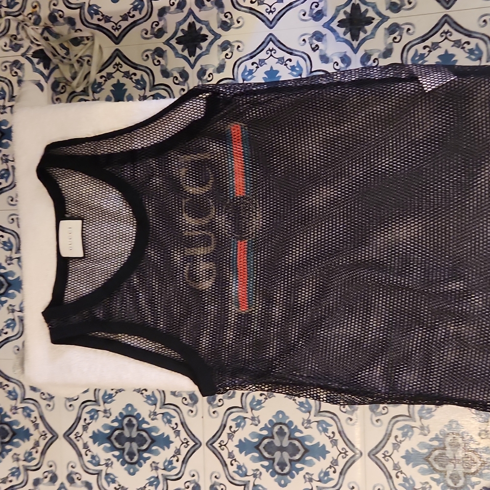 100%AUTHENTIC GUCCI NET TANK TOP